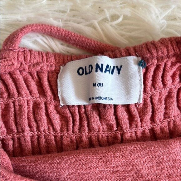 Old Navy Girls Pink Sleeveless Knit Jumpsuit S M Keyhole Front & Crisscross Back - Picture 2 of 8